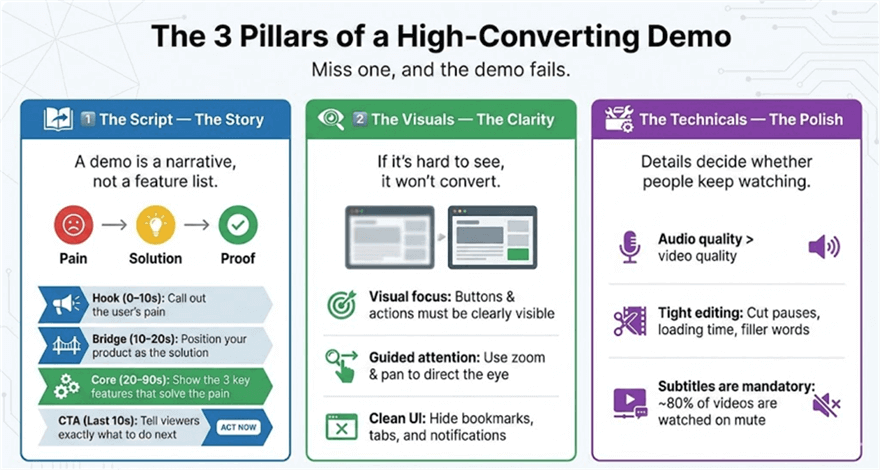 The 3 Pillars of a High-Converting Demo