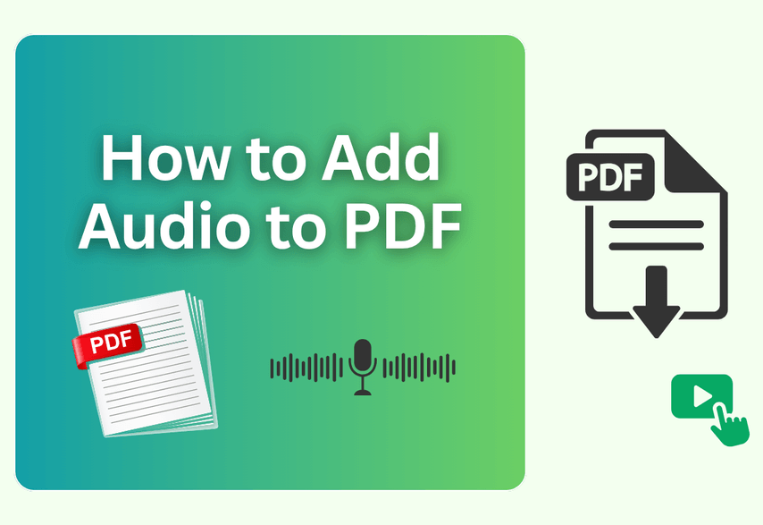 Add Audio to PDF Online