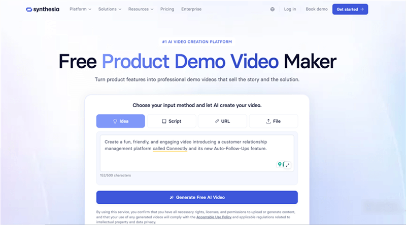 Best Product Demo Maker - Synthesia