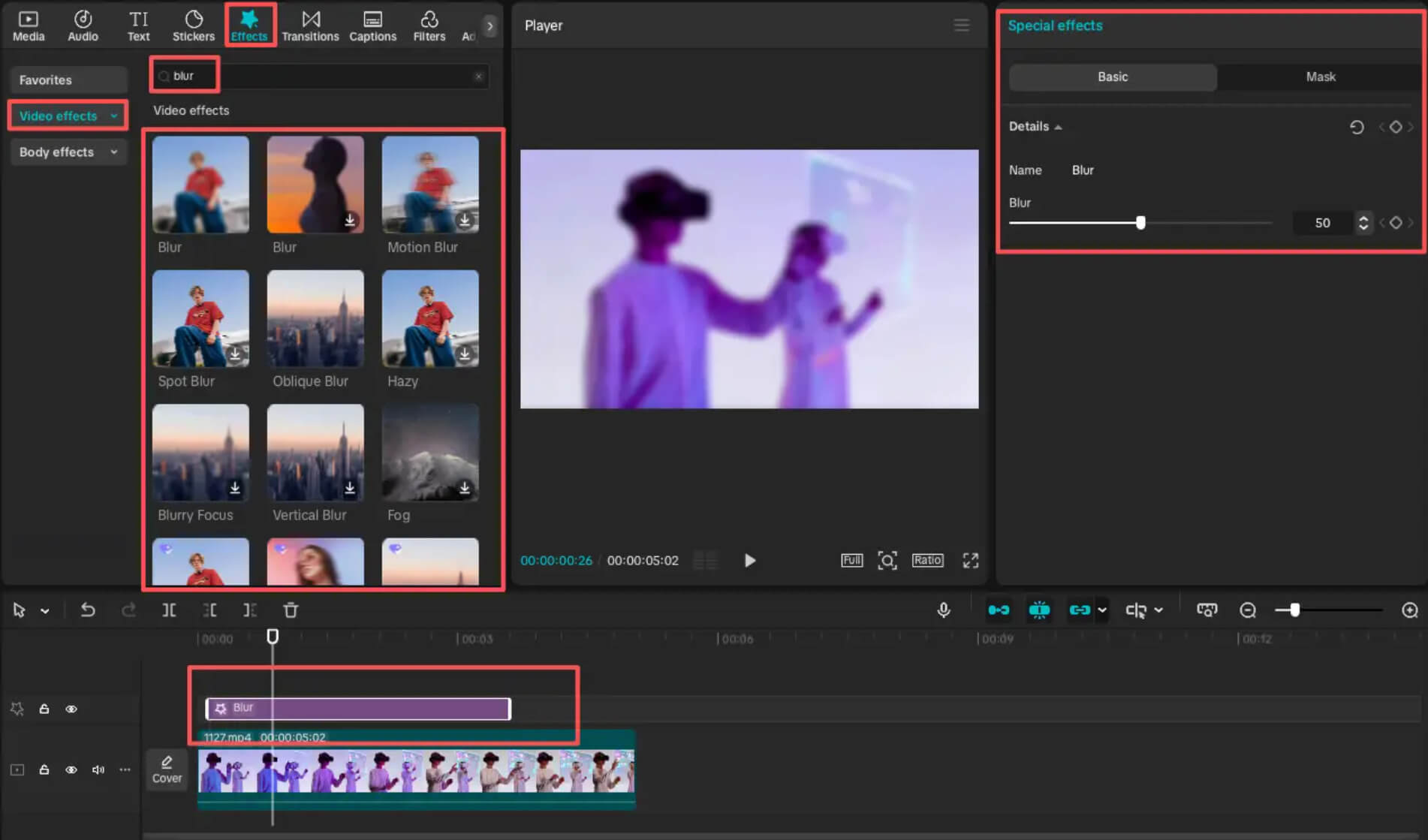 Top Blur Video Editor Online - CapCut