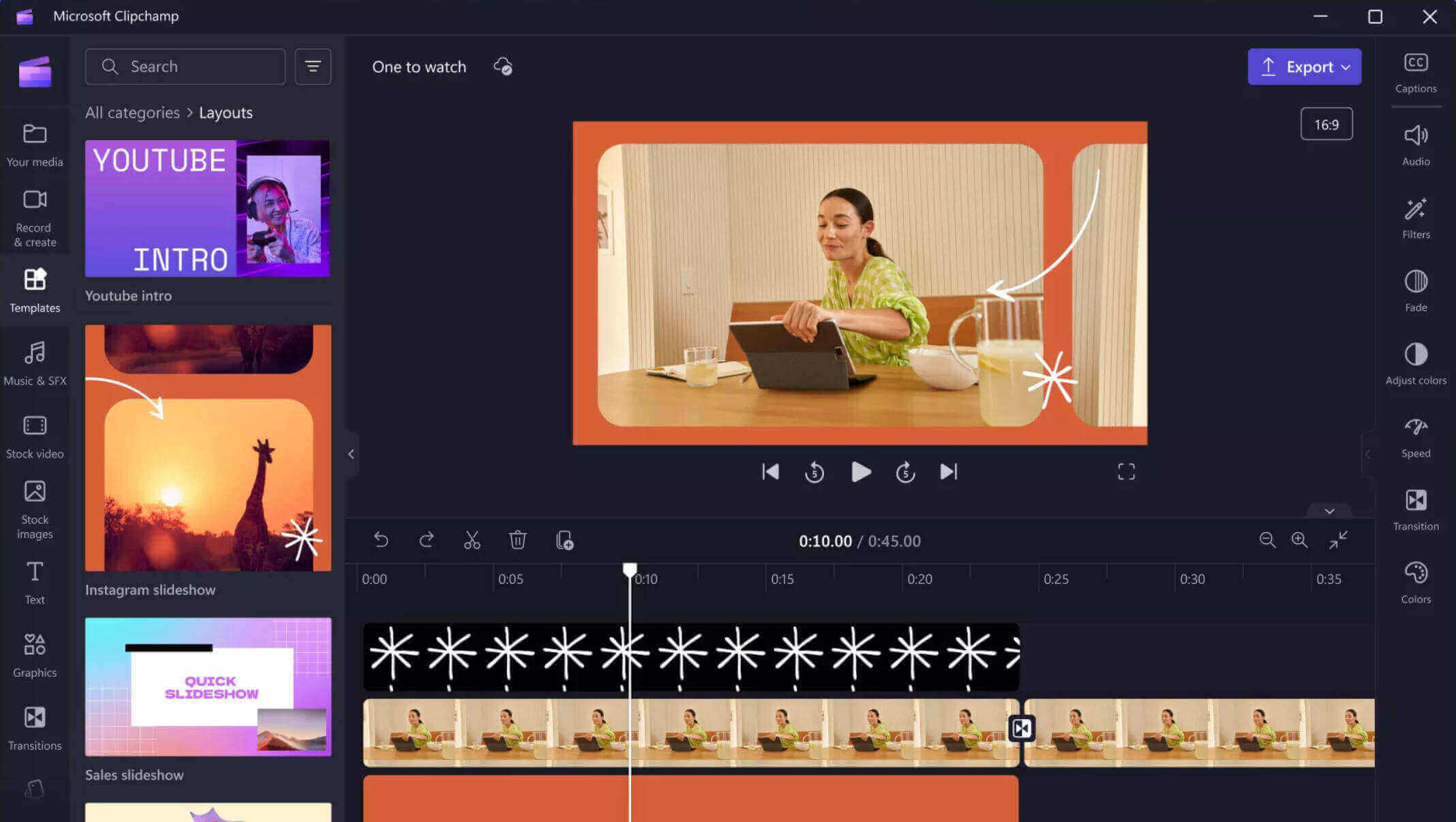 CapCut Alternative - Clipchamp