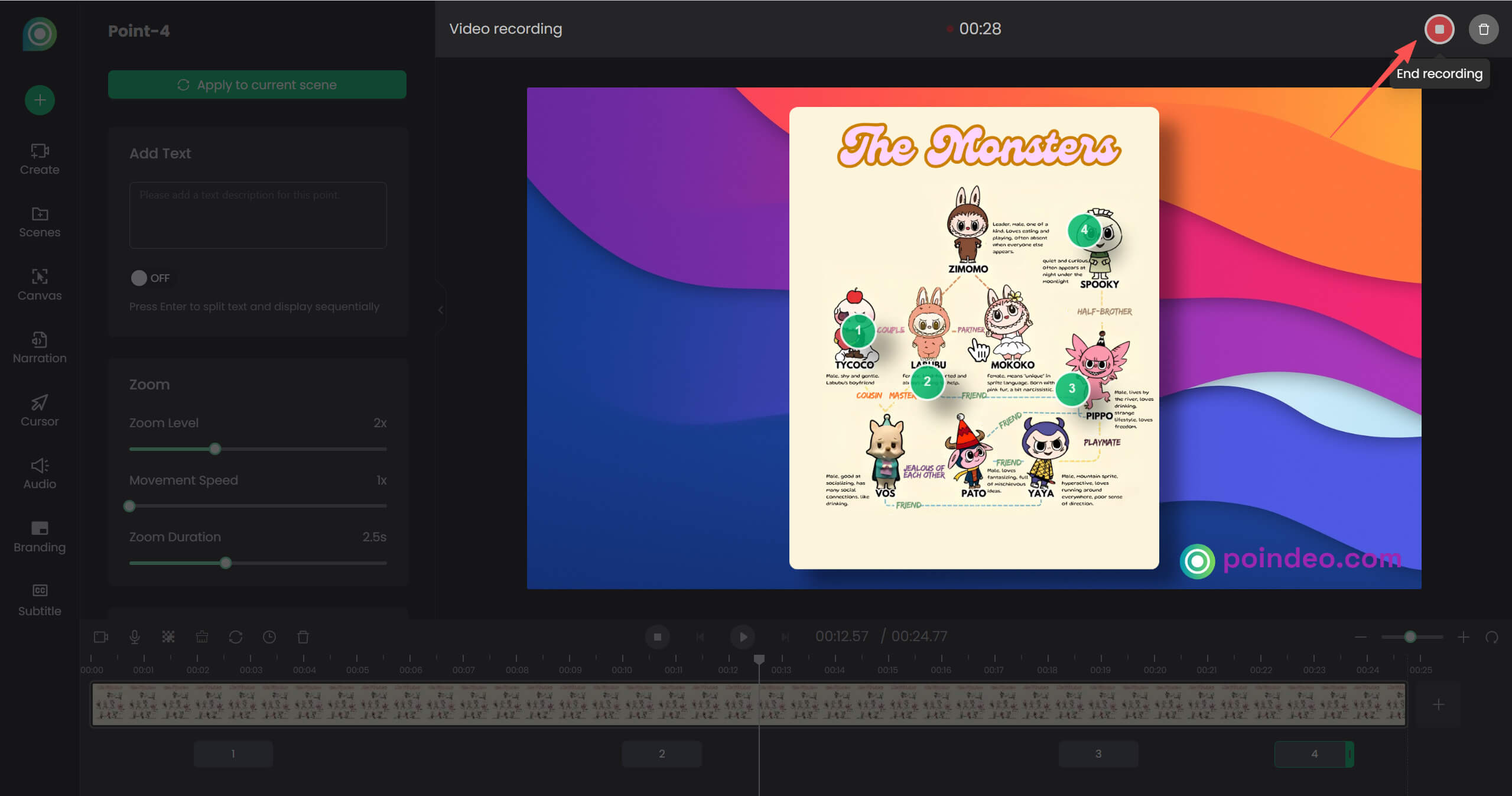 Finish Recording Narrations