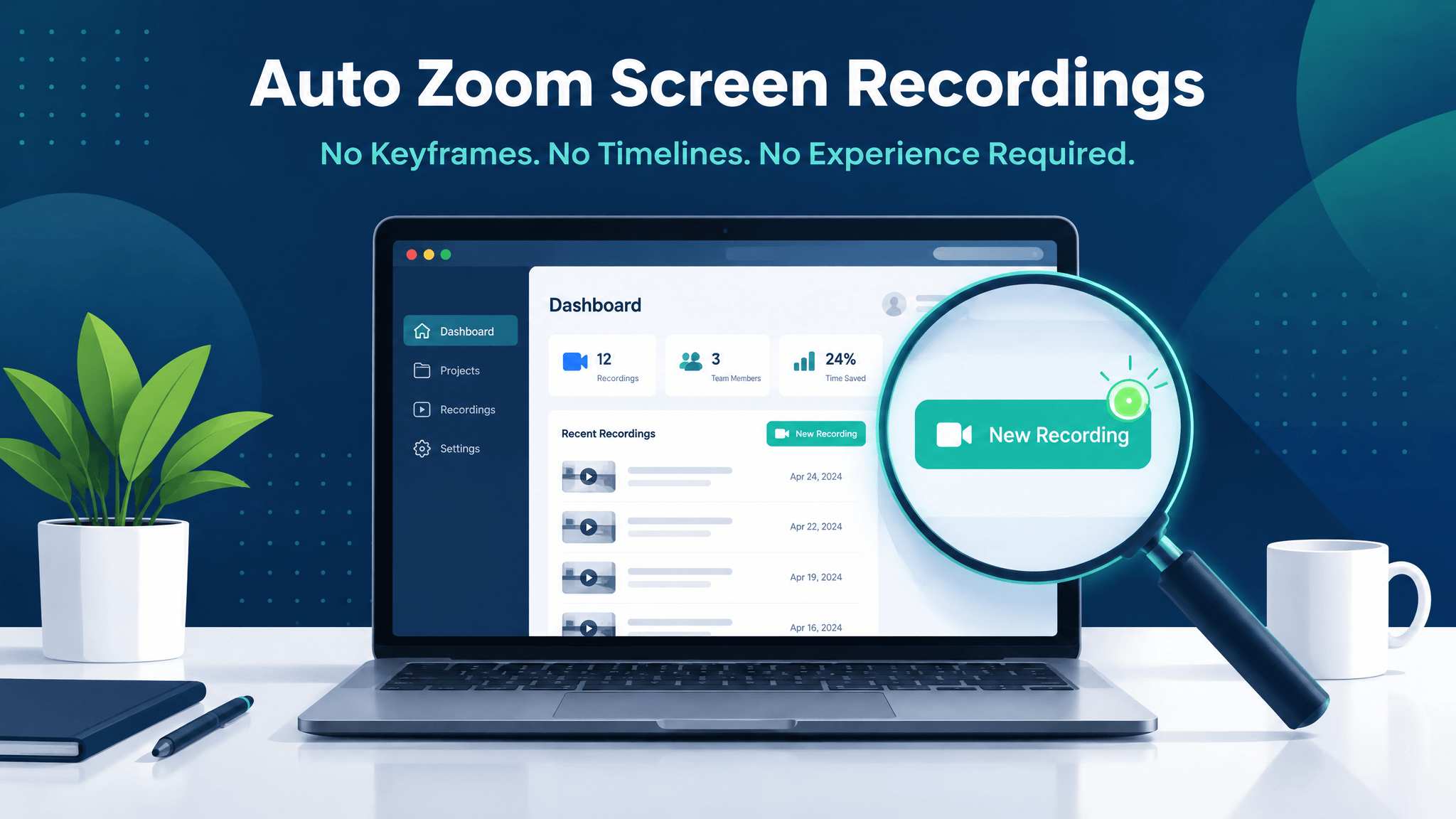 How to add auto zoom to screen recordings without keyframes
