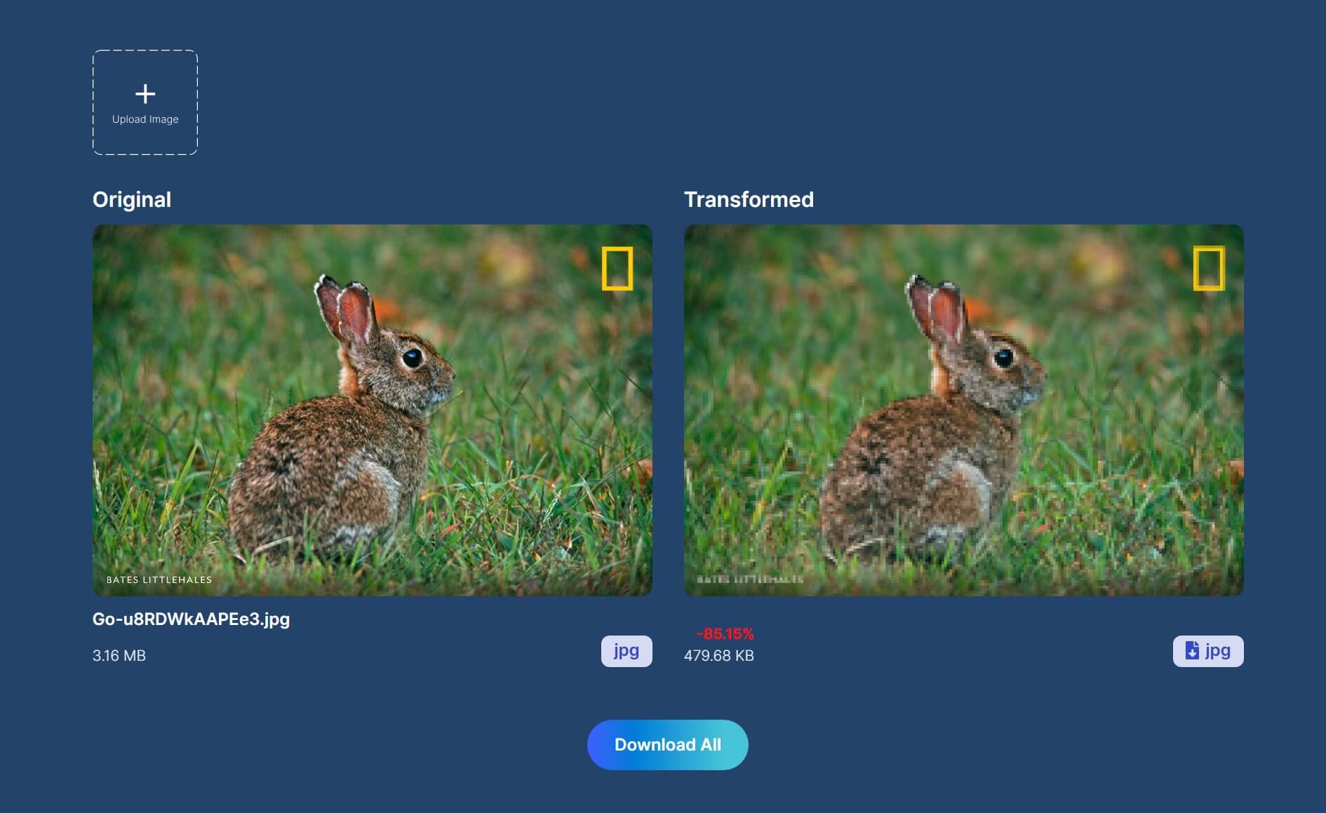 Cloudinary Pixelate Tool