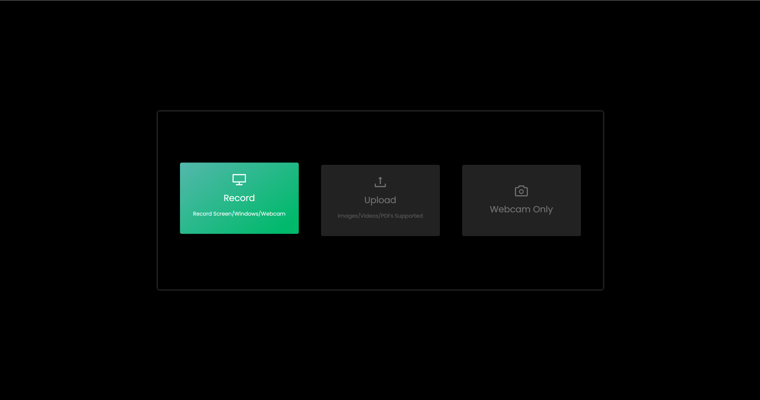 Record or Upload Your Video