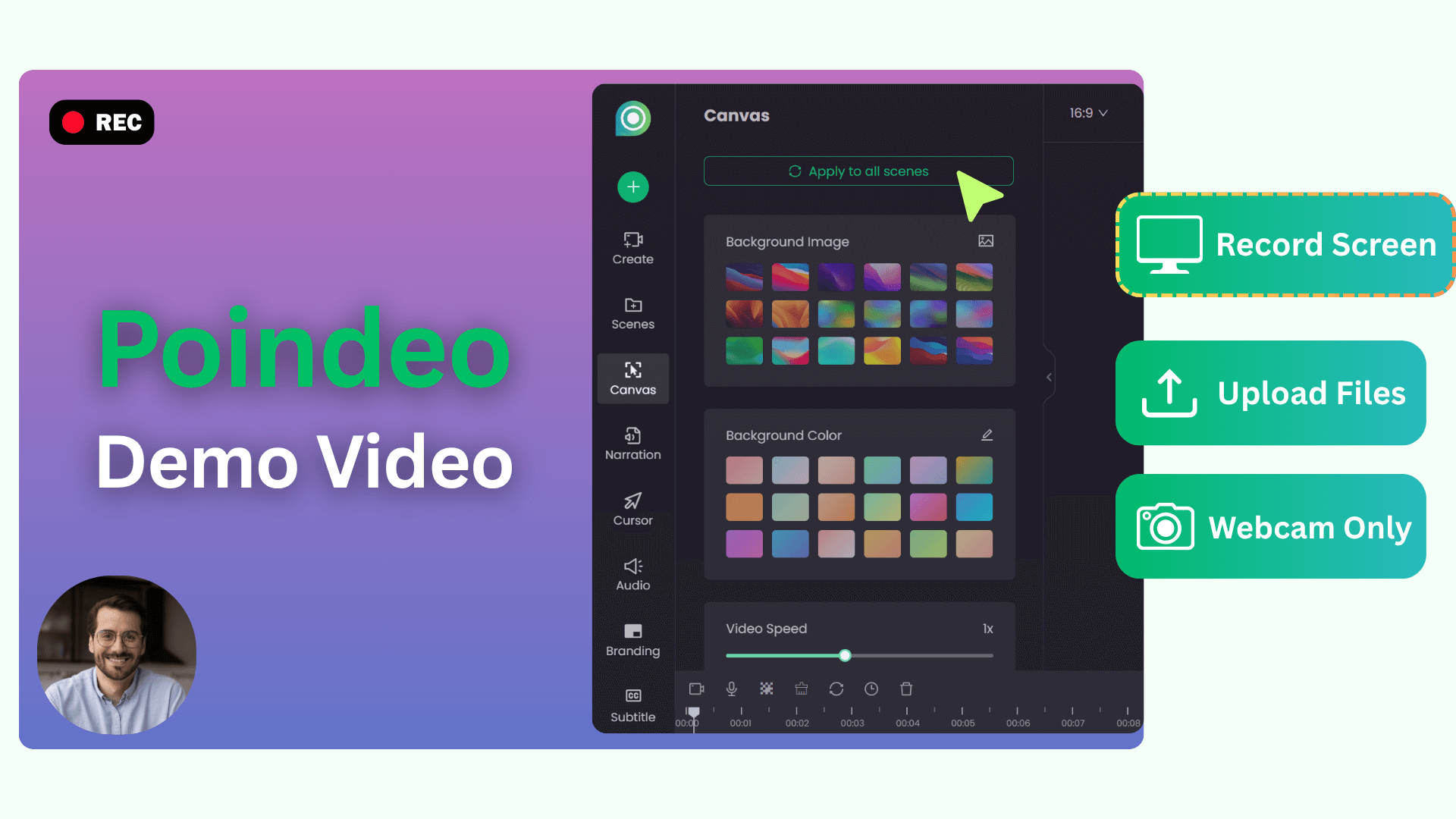 Record or Turn Screenshots into Demo Videos Online
