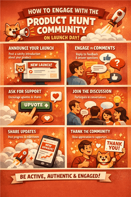 How to Engage with the Product Hunt Community on Launch Day