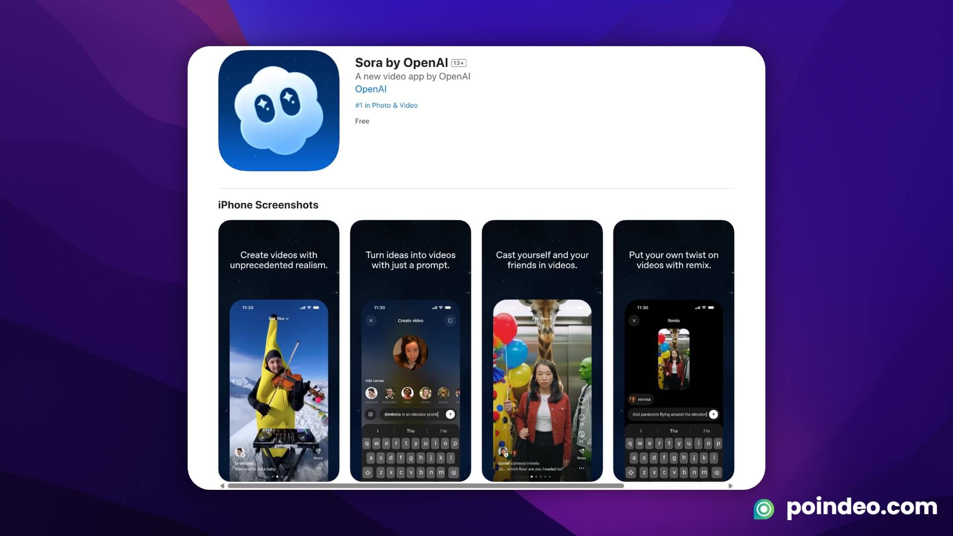 Download Sora App on App Store