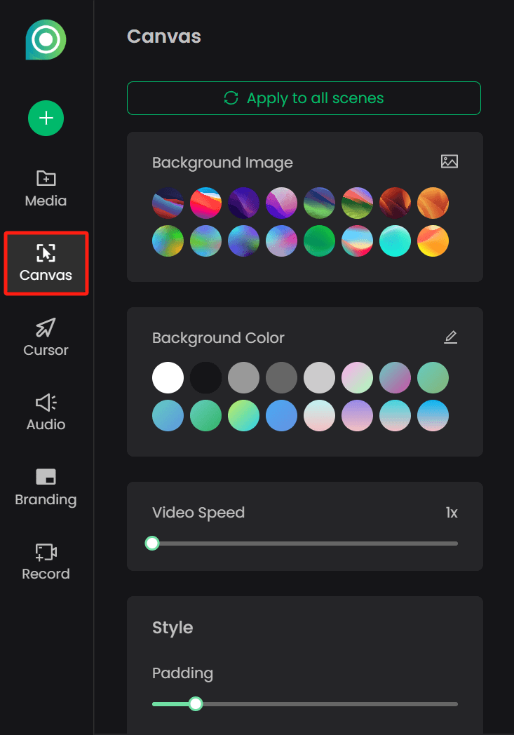 Access Canvas Tools