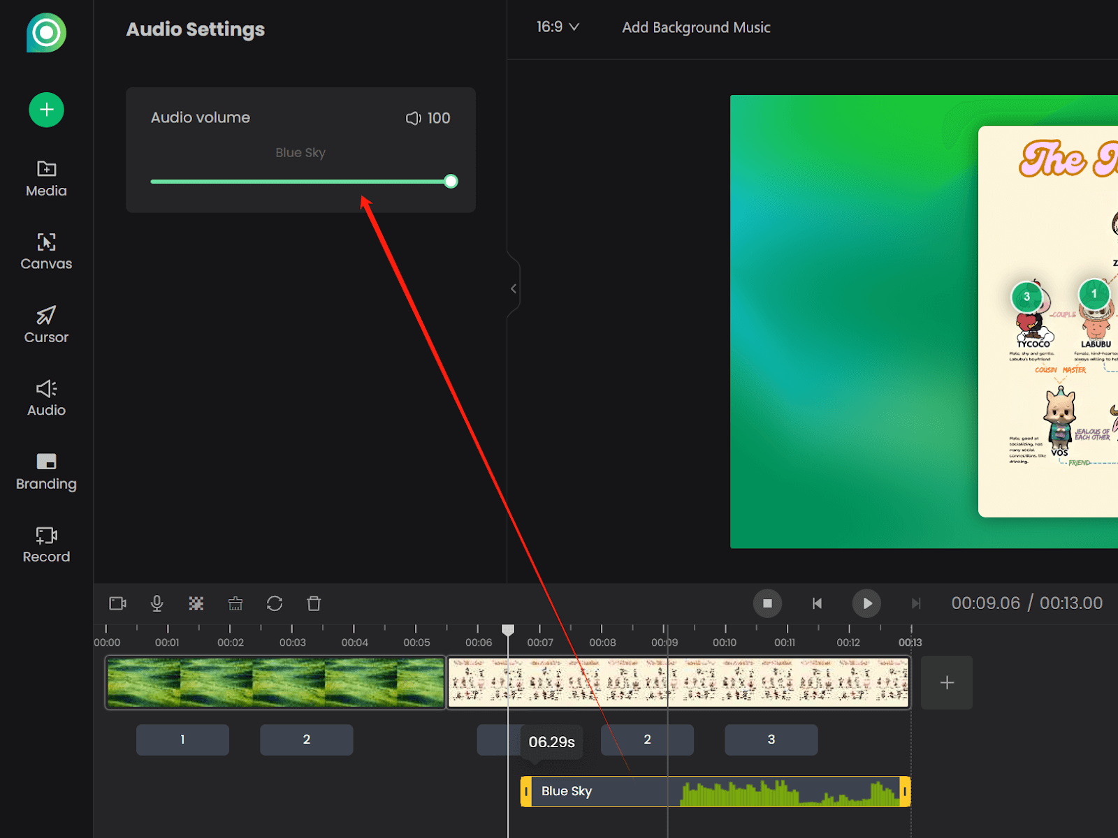 Adjust Audio Volume