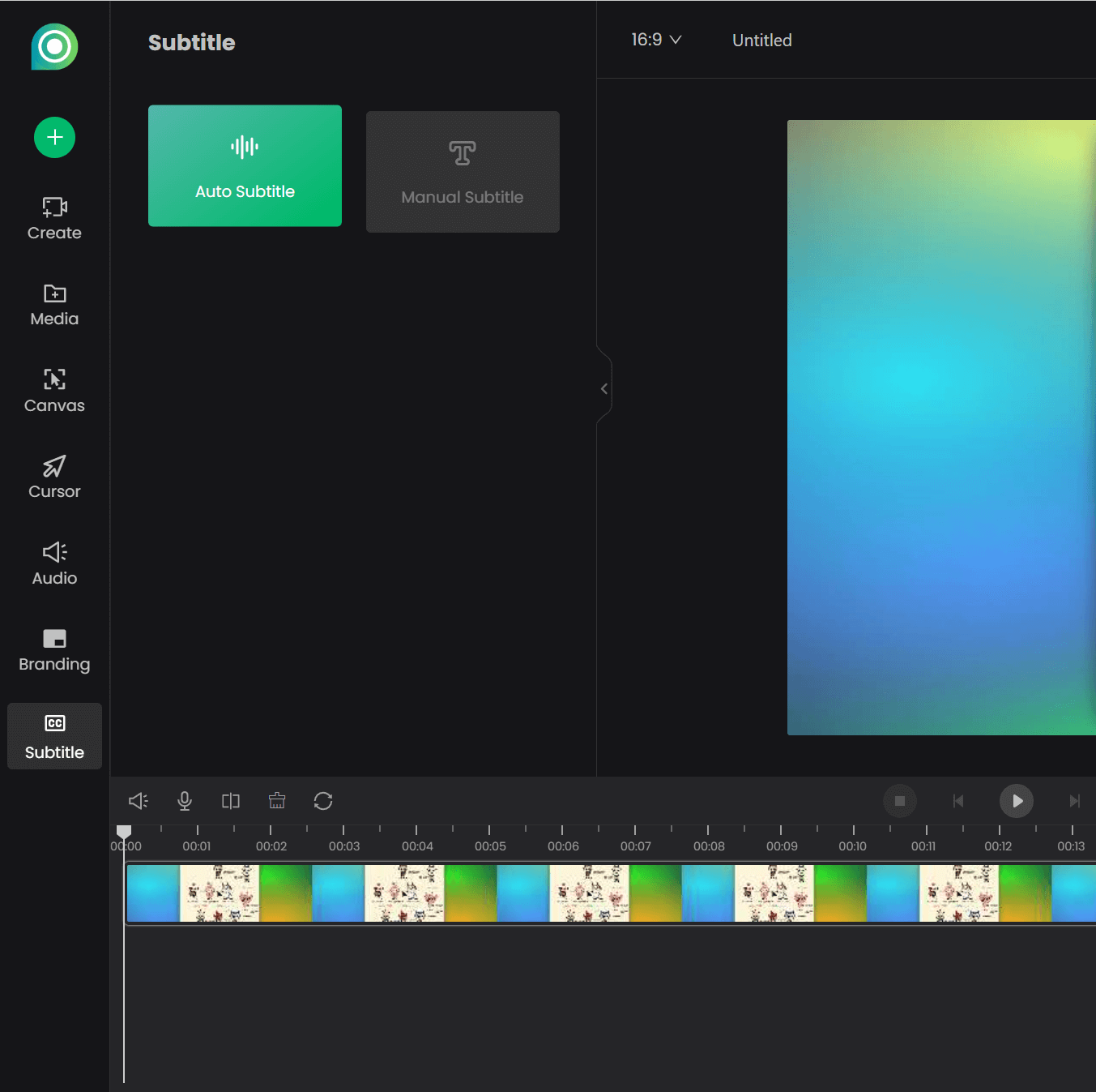 Choose Auto Subtitle