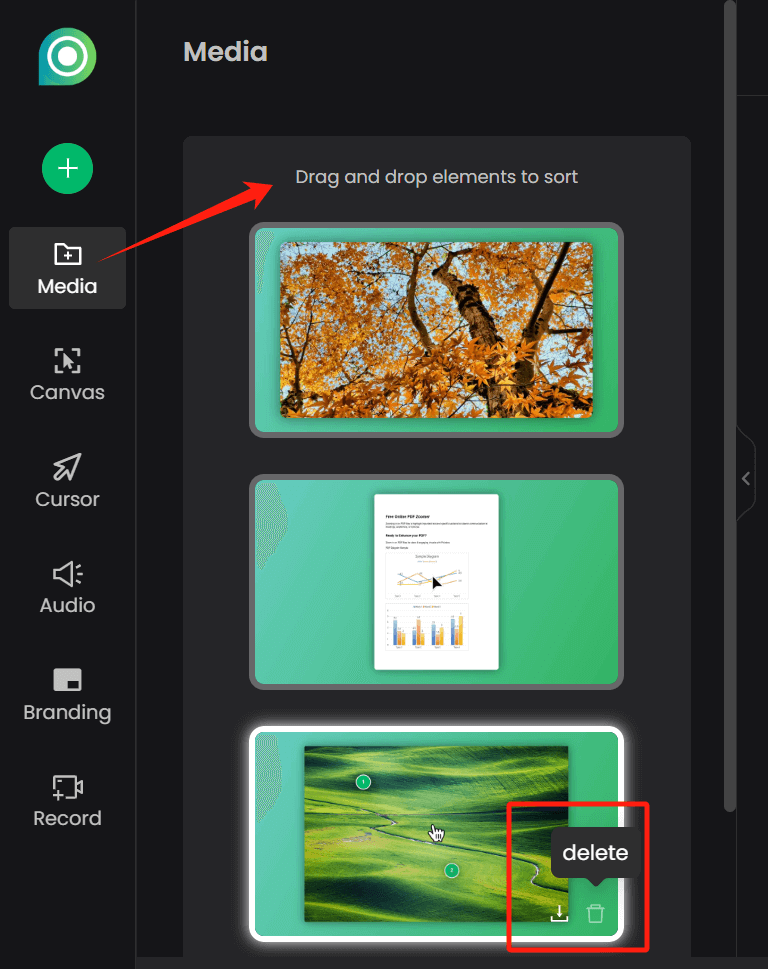 Download/Delete/Reorder Uploaded Files