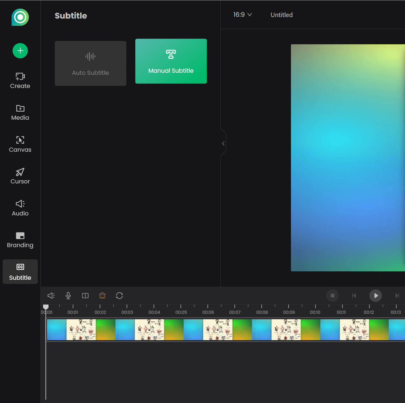 Choose Manual Subtitle