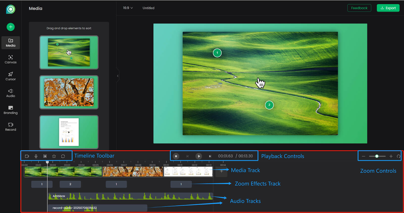 Poindeo Timeline Controls