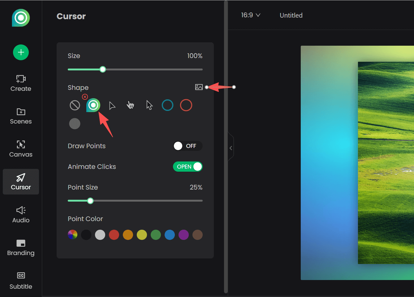 Upload an Image as Cursor Shape