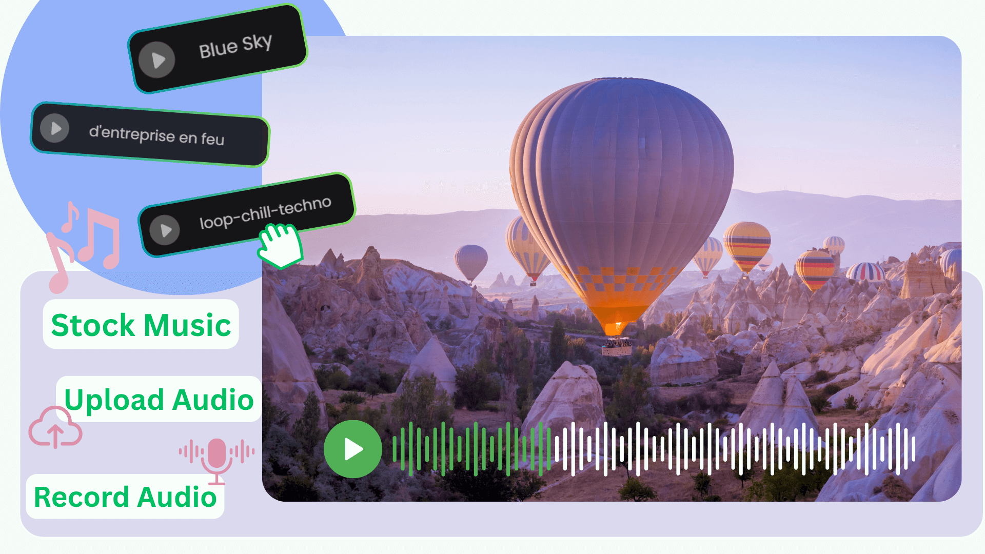 Add Audio to Video Online