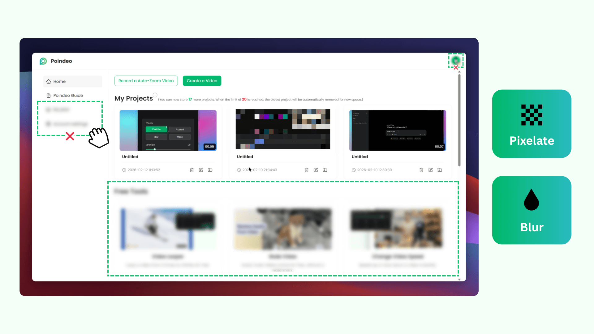 Blur or Pixelate Image Online