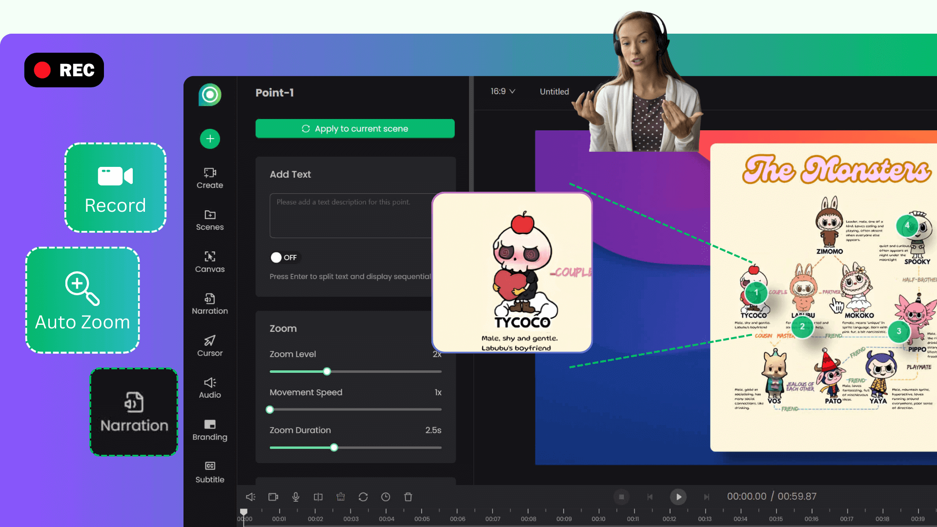 Create Stunning Screen Recordings with Auto Zoom