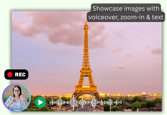 Showcase Images with Voice-overs and Zoom Effects