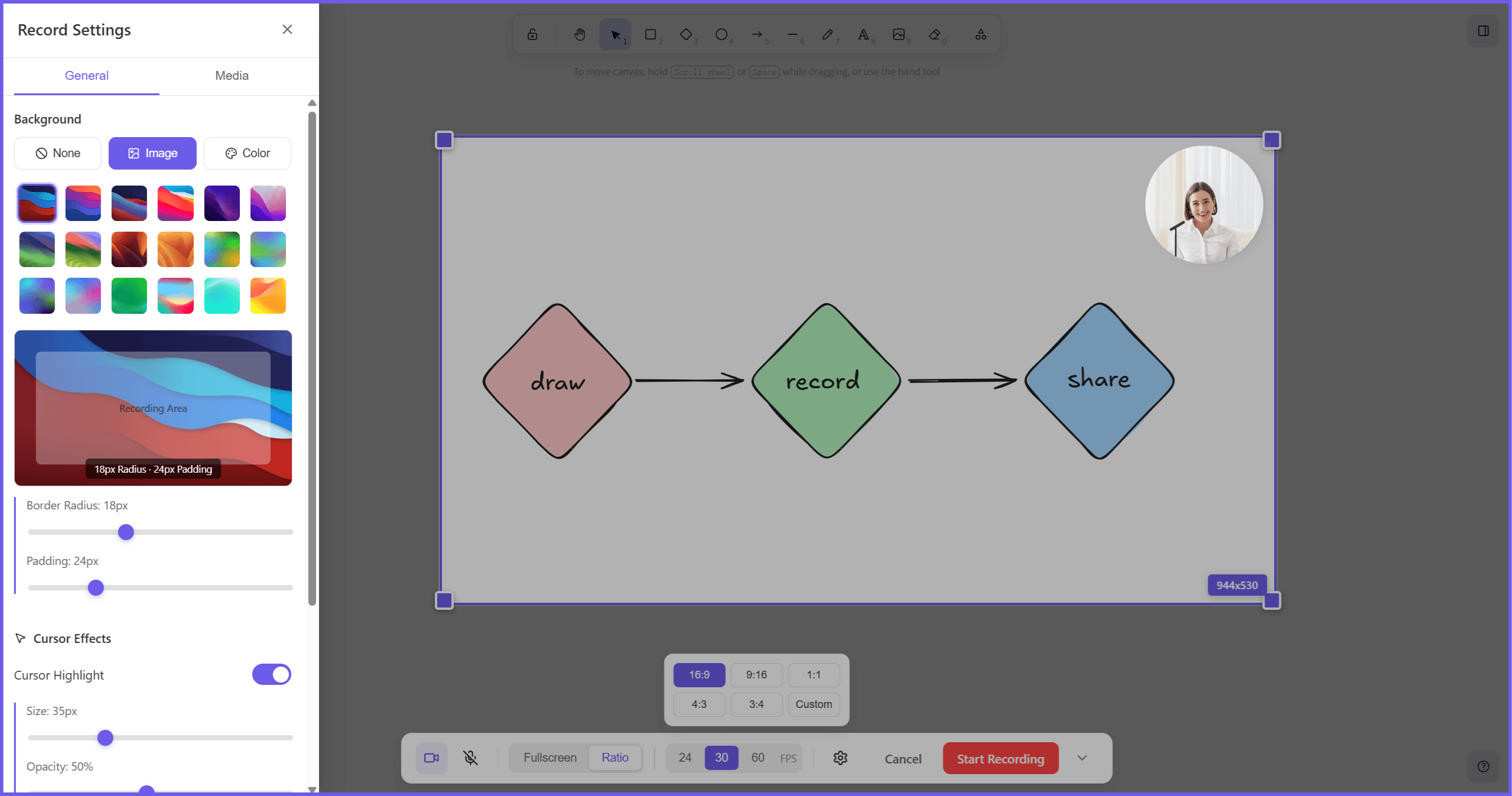 Record Whiteboard Drawings