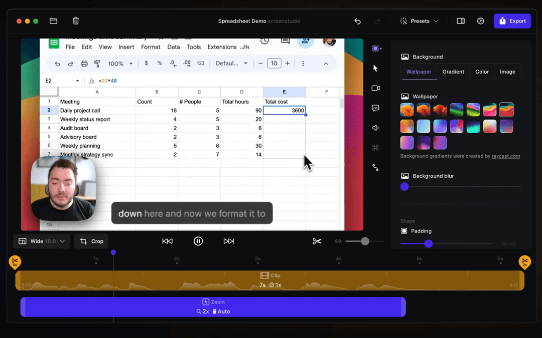 Best SaaS Product Demo Video Software - Screen Studio